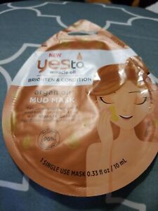 Yes To Miracle Oil Mud Masks Brighten & Condition Argan Oil 0.33 oz 