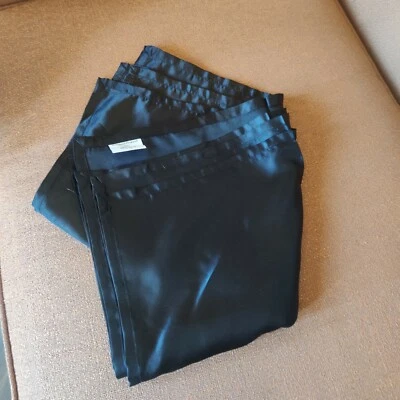 Crate & Barrel 4pc Royale Napkin Black - Image 1 of 4