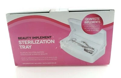 Bandeja de esterilización Beauty Implement desinfecta manicura pedicura herramienta vendedor de EE. UU. Foto 1 de 4