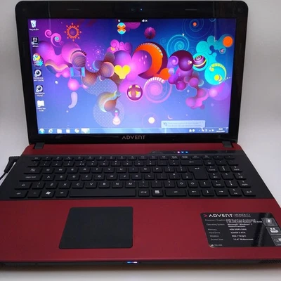 Advent Monza C1 Red 15.6" AMD C-50 4GB RAM 320GB HDD - NOT FULLY TESTED - Image 1 of 4
