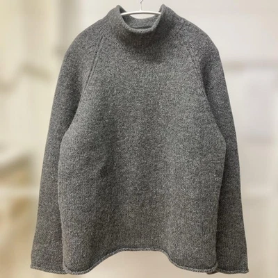 J.Crew Wool Roll Neck Sweater Gray Size M Used - Image 1 of 4