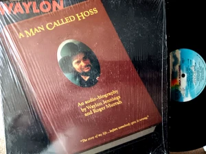 WAYLON JENNINGS Man Called Hoss 1987 AUTOBIOGRAPHY VINYL LP NEAR MINT in SHRINK - Picture 1 of 1