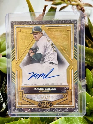 2025 Topps Tier One Mason Miller Auto BA-MM /99 - Image 1 of 2