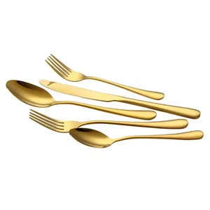 60-Pcs Gold Silverware Set, Food-Grade Stainless Steel Flatware, Dishwasher Safe - Picture 1 of 12