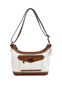 B.O.C. Peargrove White/Saddle Crossbody Bag MSRP $99.00 - Picture 1 of 12