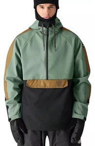 686 Giacca Anorak Uomo Impermeabile Cipresso Verde Colorblock Nuova con etichette Small - Foto 1 di 6