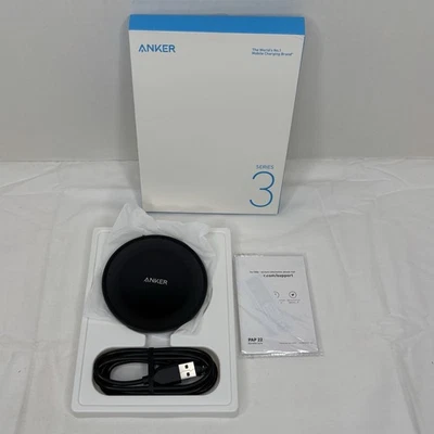 Anker 315 Wireless Charger (Pad), 10W Max Fast Charging, Compatible with iPhone  - Image 1 of 4