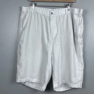 Tommy Bahama Men's Relax 100% Linen Drawstring Bermuda Shorts Size XL; Tropical - Picture 1 of 12