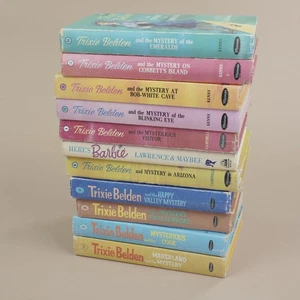 Trixie Belden Books Vintage Lot of 11 (4-7 & 9-14) Whitman Press + Here's Barbie - Picture 1 of 7