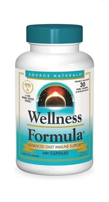 Complejo de defensa herbal Source Naturals Wellness Formula - 240 cápsulas - caducidad 28/10 Foto 1 de 3