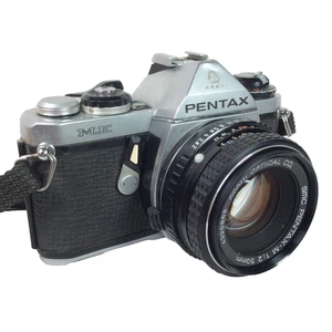Pentax ME 35mm SLR Camera with 50mm Lens Checked Tested - Dent on body - Picture 1 of 14