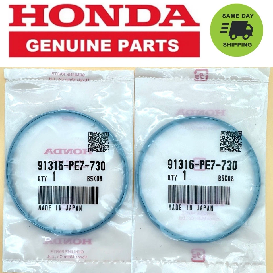 2x Junta tórica de enfriador de aceite genuina Honda Acura OEM 62,4 x 3,1 (91316-PE7-730 Foto 1 de 4
