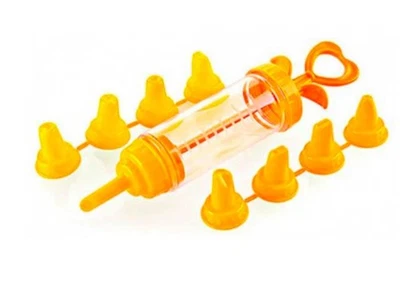 JUEGO DE 8 BOQUILLAS HERRAMIENTA PARA HORNEAR PARA DECORACIÓN DE PASTELES GLASEADO CREMA JERINGA TUBO PUNTAS - Imagen 1 de 2