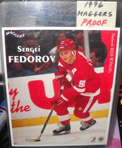 SERGEI FEDEROV PRESSPROOF MAGGERS MAGNET DETROIT RED WINGS - Bild 1 von 3