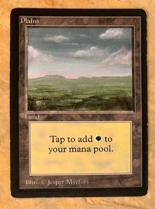 Vintage MTG Beta Plains Lightly Played - Magic the Gathering Beta edition card - Picture 1 of 8