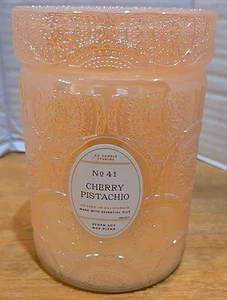 Leoben Cherry Pistachio One Wick 18 Ounce Candle Hand Poured Made In USA Rare - Picture 1 of 2