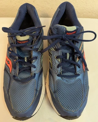 Женские кроссовки Saucony Cohesion 9 Grid синие коралловые размер 9 - Изображение 1 из 4