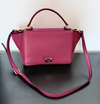 Kate Spade New York Leather & Suede Magnolia Park Laurel Bag - Moody Plum - Image 1 of 4