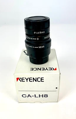 Keyence CA-LH8 高分辨率低失真 8 毫米镜头。  全新带盒。 — 第 1/2 张图片