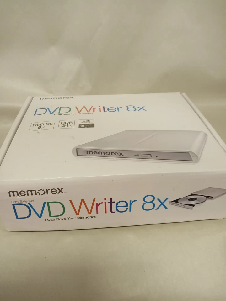 Memorex DVD Writer 8X USB External Multi Format Slim DVD  - Image 1 of 4