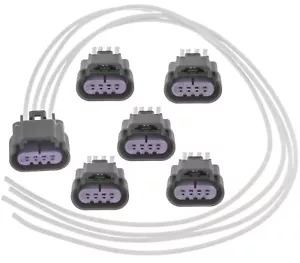 6x Ignition Coil Connector Fits Buick Cadillac Chevrolet GMC Saab Saturn Suzuki - Picture 1 of 6