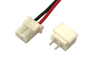 2-pin 5264 2,5 mm męskie złącze żeńskie 20cm przewód do baterii telefon bezprzewodowy 10set - Zdjęcie 1 z 5