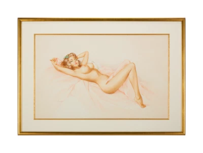 Original Playboy "Vargas Girl" Art Featured January 1965 Pinup -Playboy Archives - Image 1 of 4