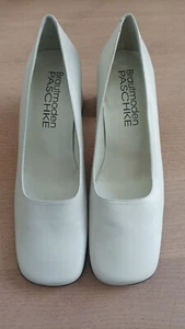 Brautschuhe, Gr.38, voll Leder, von Fachhandel, creme, Ungetragen, für die Braut - Bild 1 von 5
