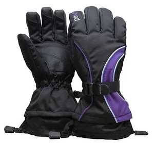 Head Junior Jr Black Purple Blue Insulated Ski Snowboard Winter Gloves M/6-10 - Picture 1 of 1