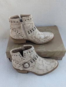 Größe 7 Sofft Allene II Damen-Stiefeletten naturbeige Reißverschluss SF0052404 - Bild 1 von 8