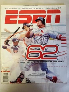ESPN Magazin ~ Sammy Sosa Mark McGwire De La Hoya, Jeff Gordon ~ 21. September 1998 - Bild 1 von 1