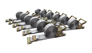 12PK Falcon Cargo 2" x 22' E-Track Ratchet Straps - 1460LB WLL - Heavy Duty - Picture 1 of 4