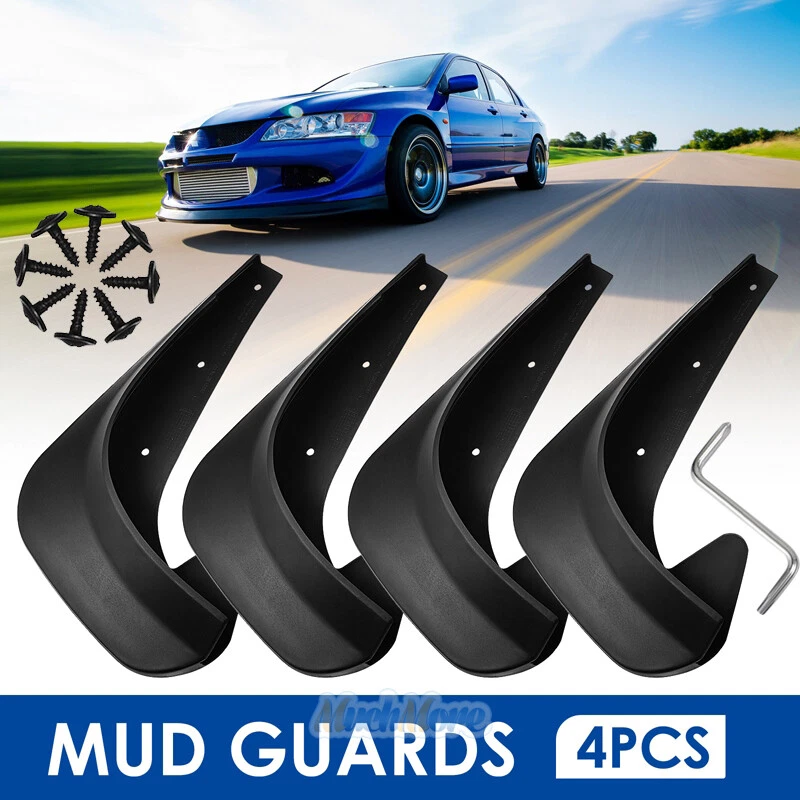 Guardabarros protector contra salpicaduras guardabarros de coche para accesorios delanteros traseros para automóviles ajuste universal Foto 1 de 4