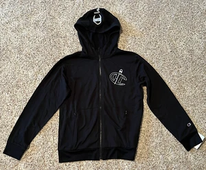CHAMPION BOYS FULL ZIP SUPER SOFT LIGHTWEIGHT FLEECE-BLACK - MED (10/12) - Picture 1 of 2