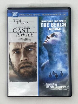Cast away / The beach - (2 discs) DVD bilingual - Tom Hanks, Leonardo Dicaprio - Image 1 of 2