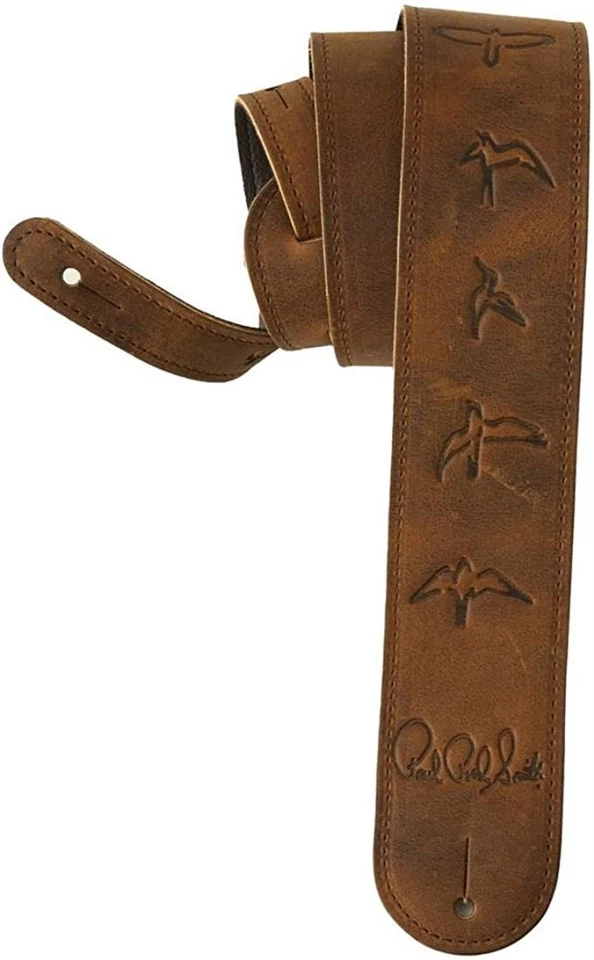 NUEVA CORREA DE GUITARRA PRS Bird Design de cuero, marrón envejecido, #100156:029 Foto 1 de 1
