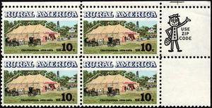 US Stamp Scott # 1505 Zip Block Mint NH 10 Cents Chautauqua Rural America Issue - Picture 1 of 1