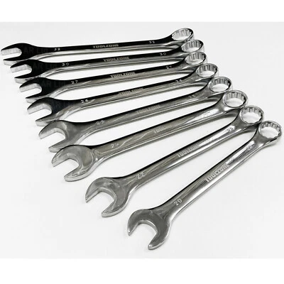 8 Combination Metric Jumbo Spanners 20 - 32mm. 8pc Spanner Wrench Set