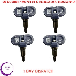 TPMS TYRE PRESSURE SENSOR 4x BLUETOOTH 1490701-01-C FOR TESLA MODEL 3 Y S X - Picture 1 of 12