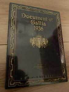 [New and unopened] Document of Gallia 1936