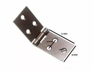 Rückklappenscharnier Sc selbstfärbend Stahl 25 mm x 75 mm 50 Paar - Bild 1 von 1