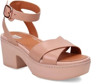 FitFlop Womens Pilar Crossover Leather Platform - Picture 1 of 5
