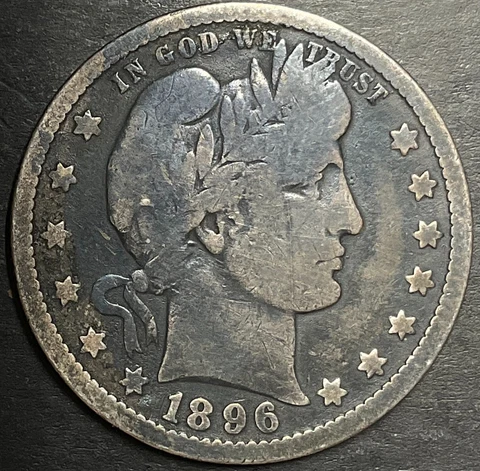 1896-O Barber Quarter Very Nice New Orleans Silver Tough Date m109 Cover
