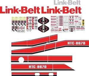 LinkBelt HTC-8670 Aftermarket Aufkleber Kit - sehr hochwertige Aftermarket Aufkleber - Bild 1 von 4