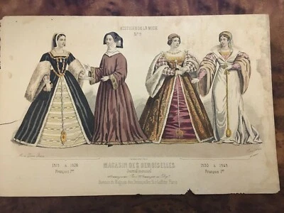 Gravure issue du magazine "Magasin des Demoiselles" - XIXè - Photo 1/4