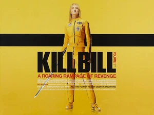 KILL BILL VOL. 1 impresión de póster cuádruple del Reino Unido 2003 30x40" Quentin Tarantino Uma Thurman - Imagen 1 de 1