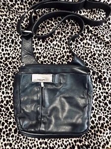 RENATO ANGI Black Leather Crossbody Satchel *Made In Italy* Absolutely GORGEOUS! - Picture 1 of 11