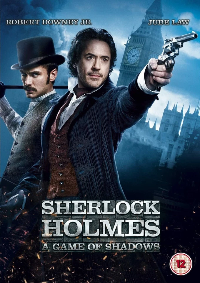 Sherlock Holmes A Game of Shadows DVD RobertDowney Jr Jude Law Jared Harris - Image 1 of 1