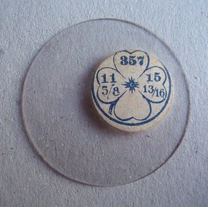 Vus Ouvert Face de Poche Montre Verre NOS Vitre Vetro Verre 357 15 Balgfiguren - Picture 1 of 1