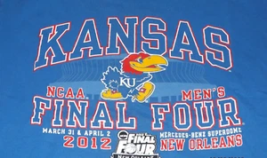 Kansas Jayhawks 2012 Final Four Kurzarm T-Shirt - S - Bild 1 von 2